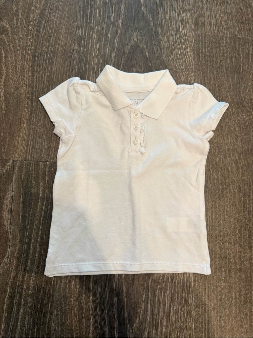 NWT Children’s Place Girls White Polo Shirt - Short Sleeve - School Uniform